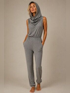 Elegant Heather Gray Women's Jumpsuit